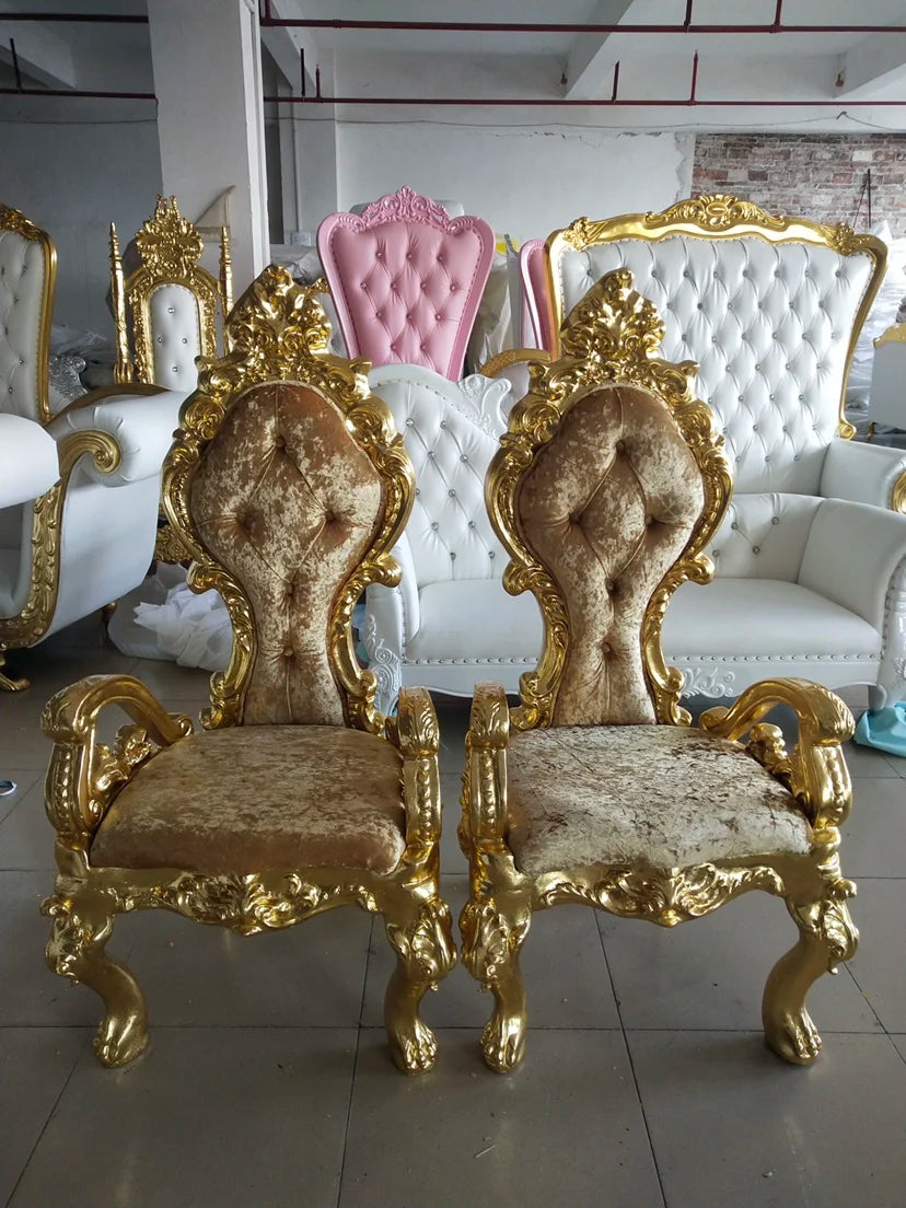 New Classical Princess Chair Hotel Clubhouse Upscale Decoration High Back Table and Chair Combination Modern and Simple
