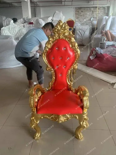 New Classical Princess Chair Hotel Clubhouse Upscale Decoration High Back Table and Chair Combination Modern and Simple