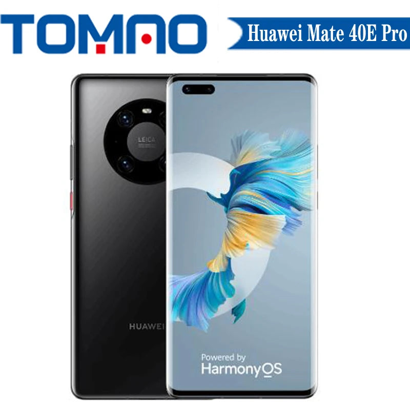 New Huawei Mate 40E Pro 5G SmartPhone 6.76" 90Hz HarmonyOS 2 Kirin 9000L Hexa Core 4400mAh Battery 66W 50MP Three Rear Cameras