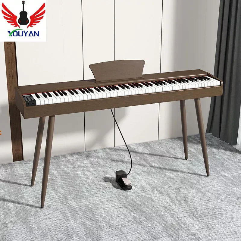 New Portable 88- Key Digital Keyboard Piano, Wooden Electric Hammer, Weighted Full Size Keyboard for Beginning Student