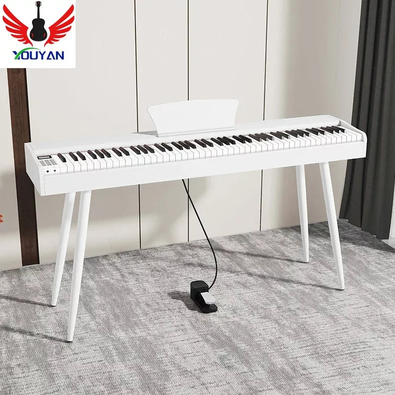 New Portable 88- Key Digital Keyboard Piano, Wooden Electric Hammer, Weighted Full Size Keyboard for Beginning Student