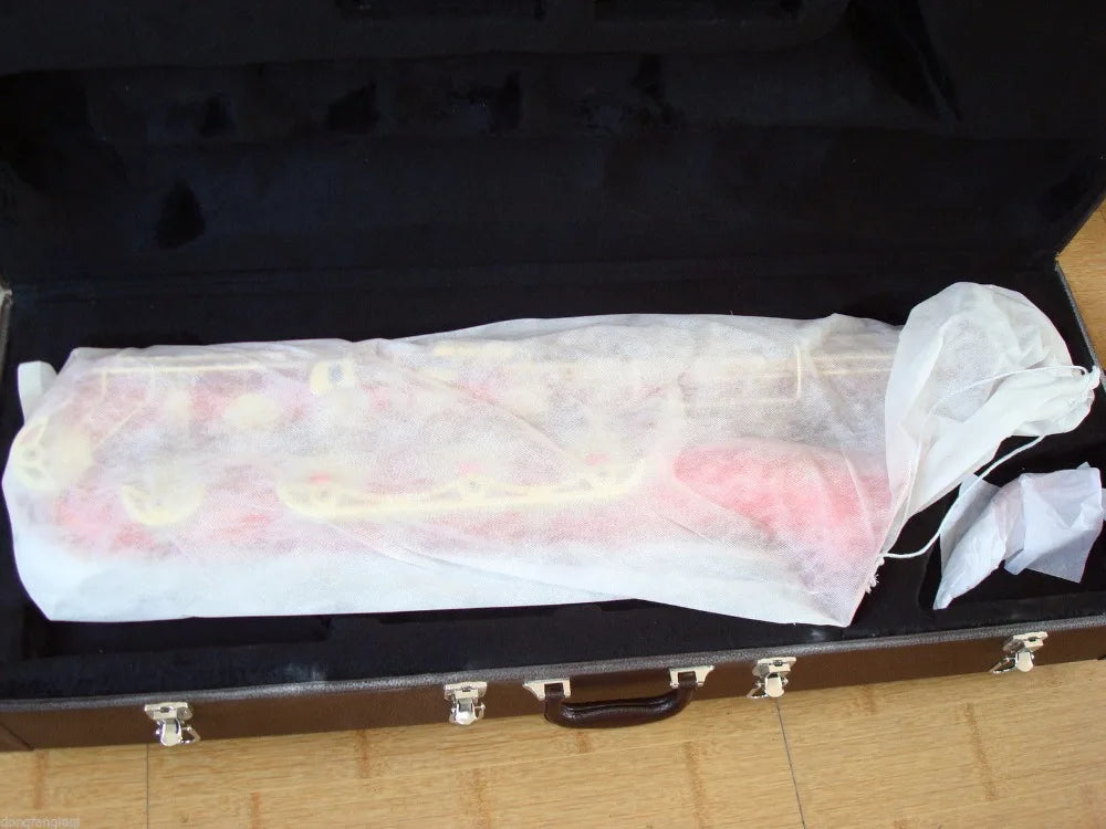 New Red Baritone Saxophone with Low A high F customized Music instruments