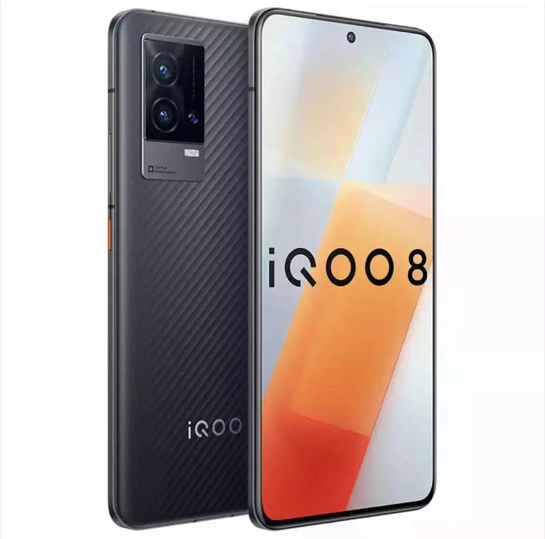 New Vivo IQOO 8 5G Cell phone 8GB 12GB RAM 128GB 256GB ROM Snapdragon 888 6.56'' 120Hz Screen 4350mAh 120W 48MP Main camera NFC