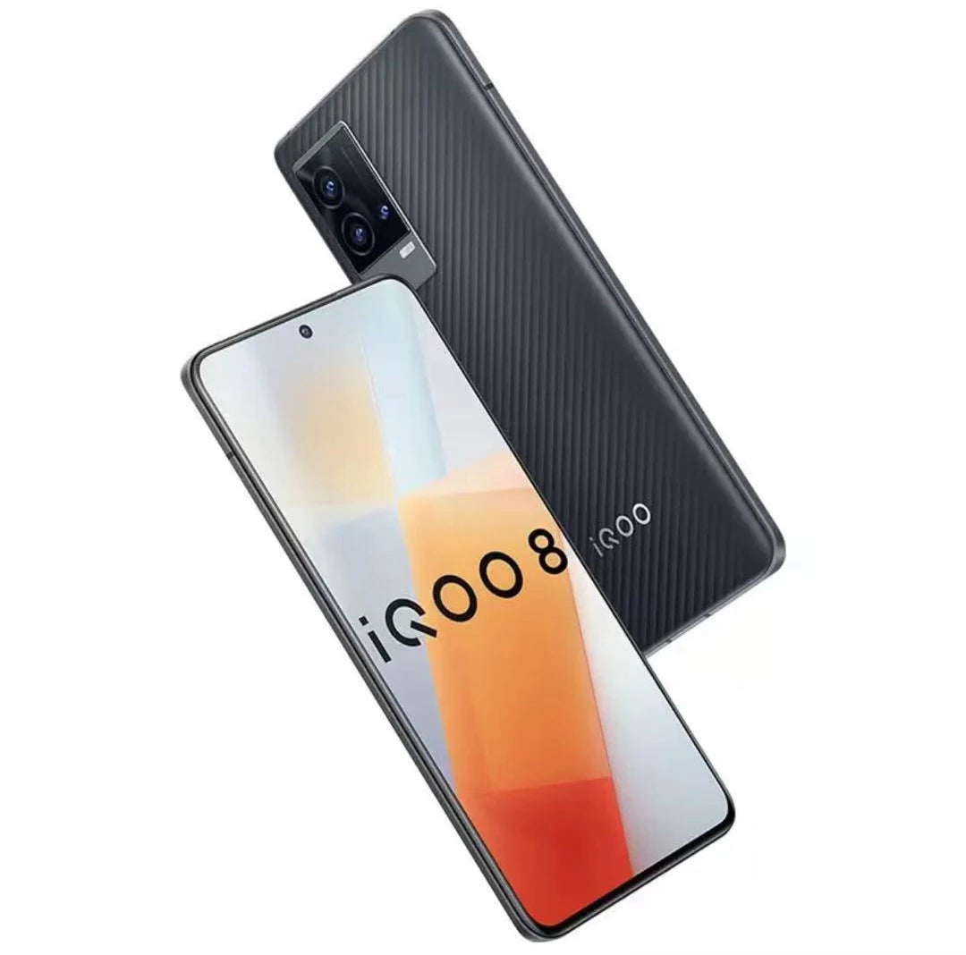 New Vivo IQOO 8 5G Cell phone 8GB 12GB RAM 128GB 256GB ROM Snapdragon 888 6.56'' 120Hz Screen 4350mAh 120W 48MP Main camera NFC