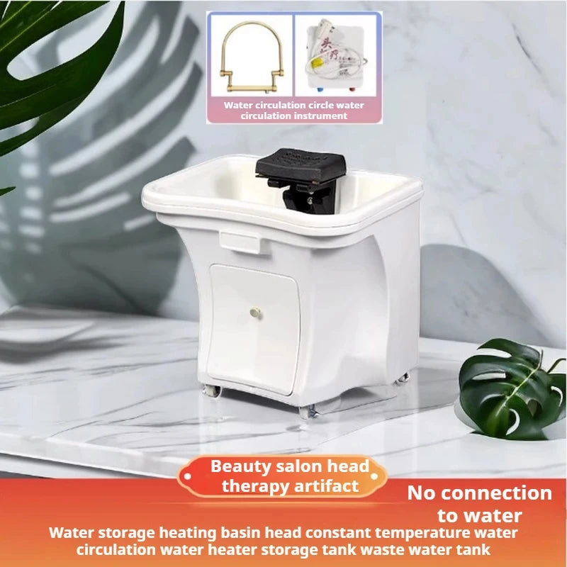 Newest Mobile Minimalistic Shampoo Chais Hairdressing Water Circulation Shampoo Chairs Beauty Head Spa Chuveiro Furniture