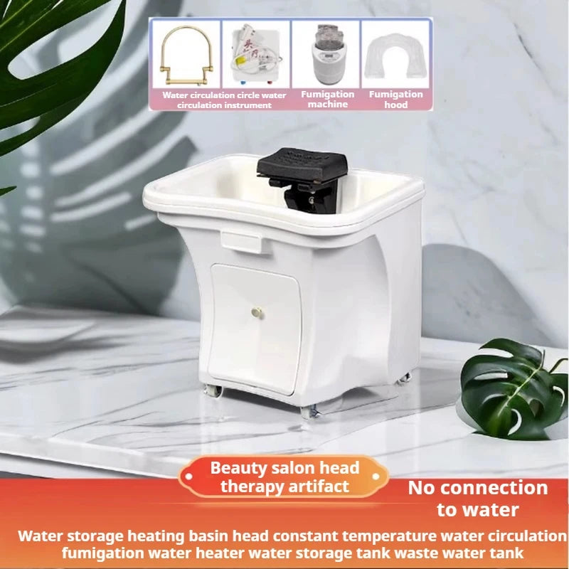 Newest Mobile Minimalistic Shampoo Chais Hairdressing Water Circulation Shampoo Chairs Beauty Head Spa Chuveiro Furniture