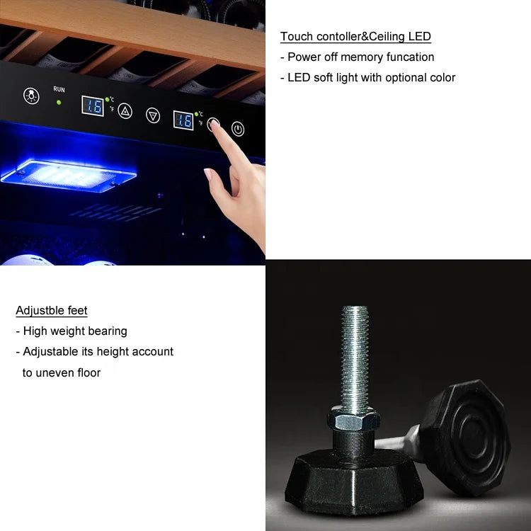 Noiseless 420L Freestanding Wine Refrigerator Home Cellar Wine Fridge