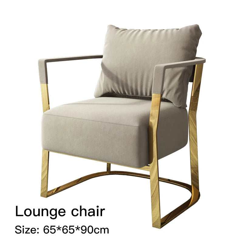 Nordic Reading Household Sectional Fabric 3 Seat Sofa Upholstered Armchair Custom Color Living Room Fauteuil Home Furniture