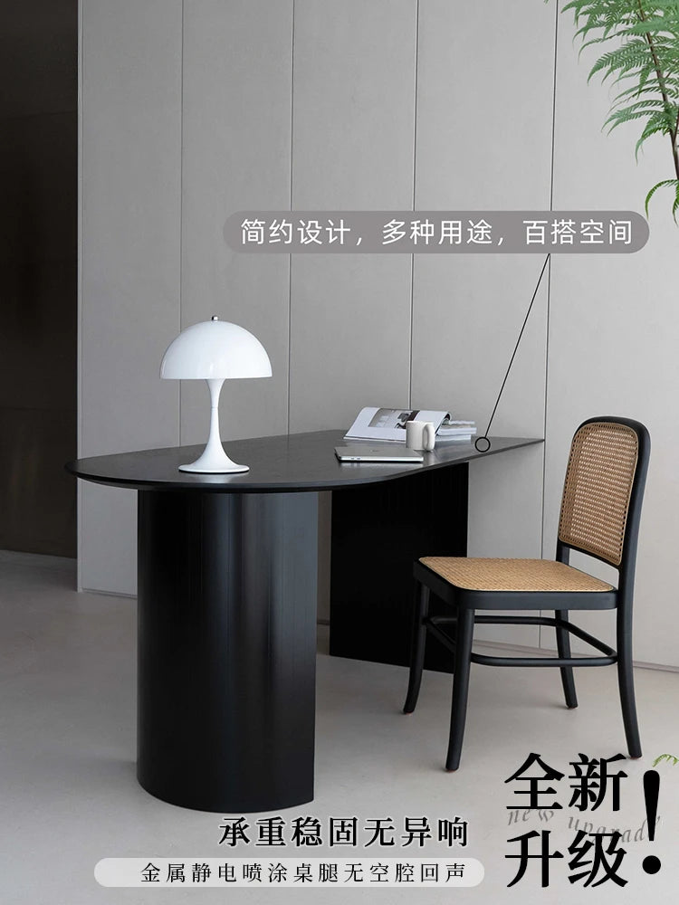 Nordic dining table household modern simple solid wood small apartment European dining table luxury.
