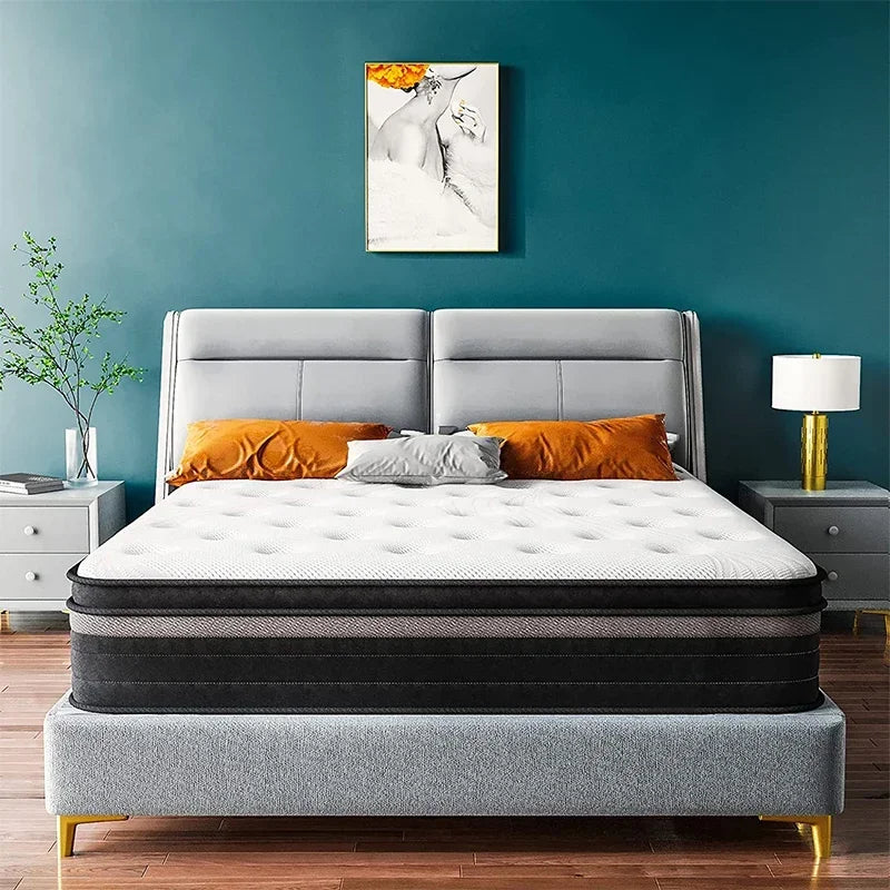 OEM/ODM 5 Star Modern Europa Luxury Hotel Pocket Coil Latex King Queen Memory Foam Spring Mattress In A Box