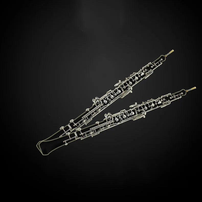 MMOOKA Oboe C-key semi-automatic silver plated button oboe for beginner Use for entry level and grading test Wood wind instrument