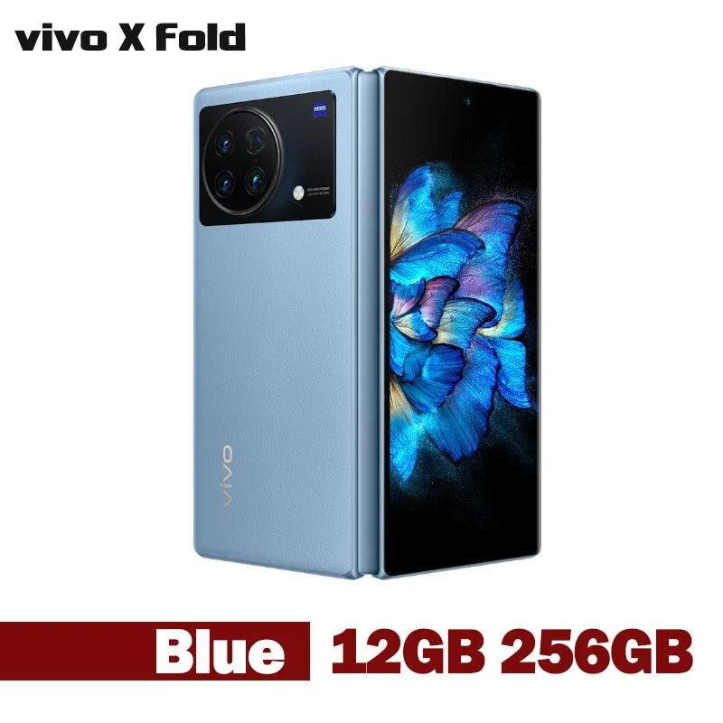 Original New Flagship foldable phone vivo X Fold SmartPhone 5G Qualcomm Snapdragon 8 Gen1 2K+120Hz E5 12GB ROM 512GB RAM Google