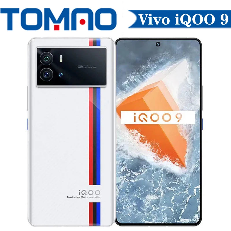 Original Official Vivo iQOO 9 5G Mobile Phone Snapdragon 8 Gen 1 6.78" 120Hz E4 Screen 50MP Camera 4700mAh 120W Android 12 NFC