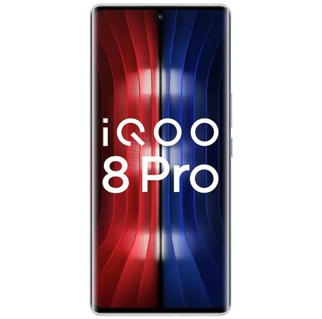 Original Vivo IQOO 8 Pro 5G Cell Phone 6.78'' 120Hz Snapdragon 888 Plus Octa Core 4500mAh 120W 50W 50MP Rear Three Camera NFC
