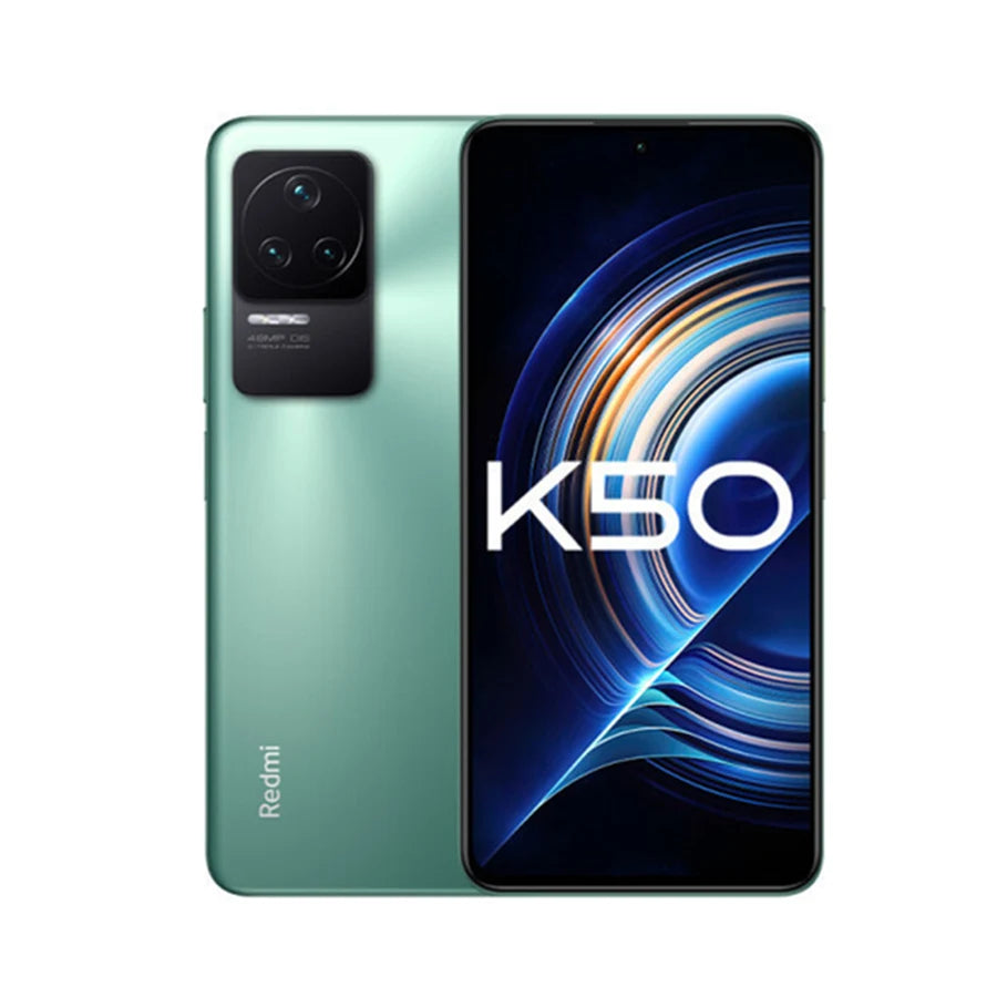 Original Xiaomi Redmi K50 5G Smartphone Dimensity 8100 Octa Core 5500mAh Battery 67W Fast Charging 48MP Triple Camera 120Hz