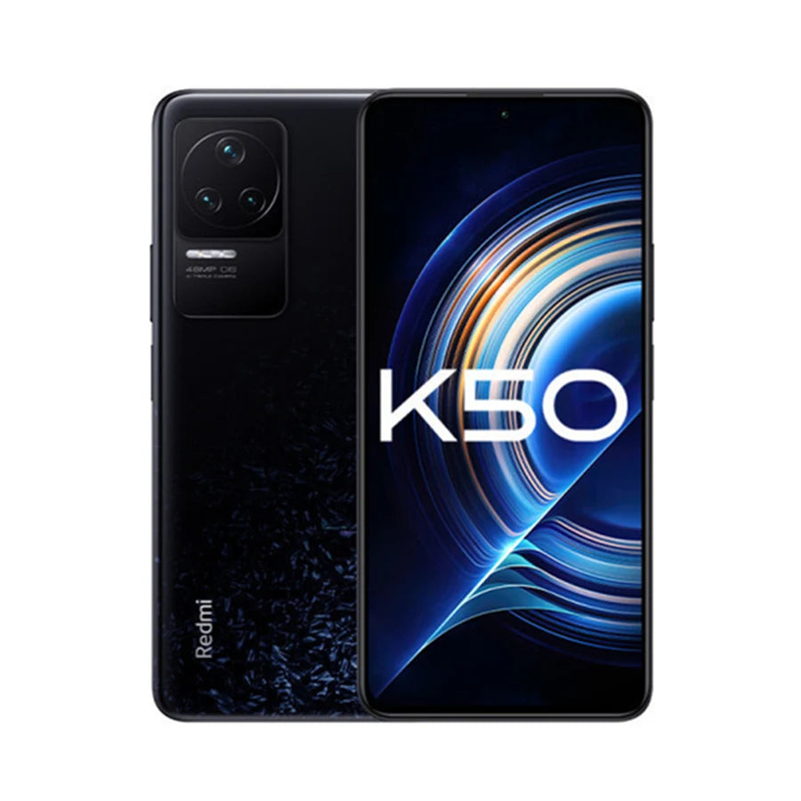 Original Xiaomi Redmi K50 5G Smartphone Dimensity 8100 Octa Core 5500mAh Battery 67W Fast Charging 48MP Triple Camera 120Hz