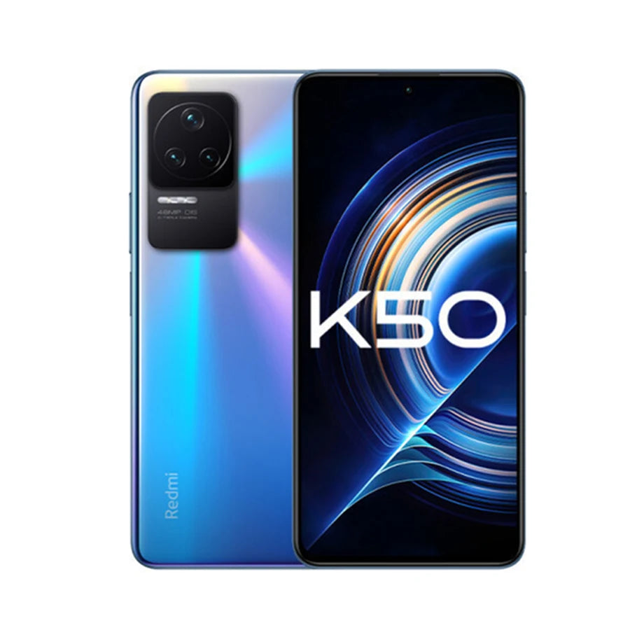 Original Xiaomi Redmi K50 5G Smartphone Dimensity 8100 Octa Core 5500mAh Battery 67W Fast Charging 48MP Triple Camera 120Hz
