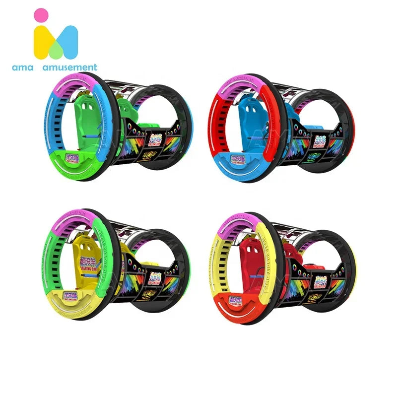 Outdoor/Indoor Amusement Park le bar car360 Degree Rotation Happy Rolling Car Happy Double 360 Rolling Car For Sale