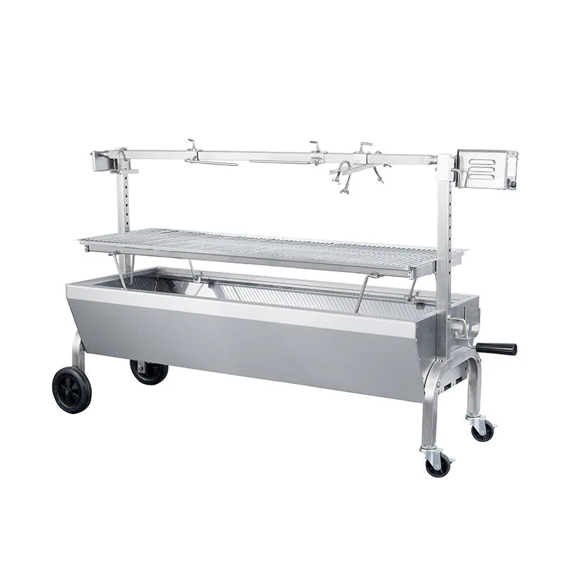 Outdoor Used Charcoal Grill Bbq Pig Lamb Spit Roast Roaster Rotisserie Grill