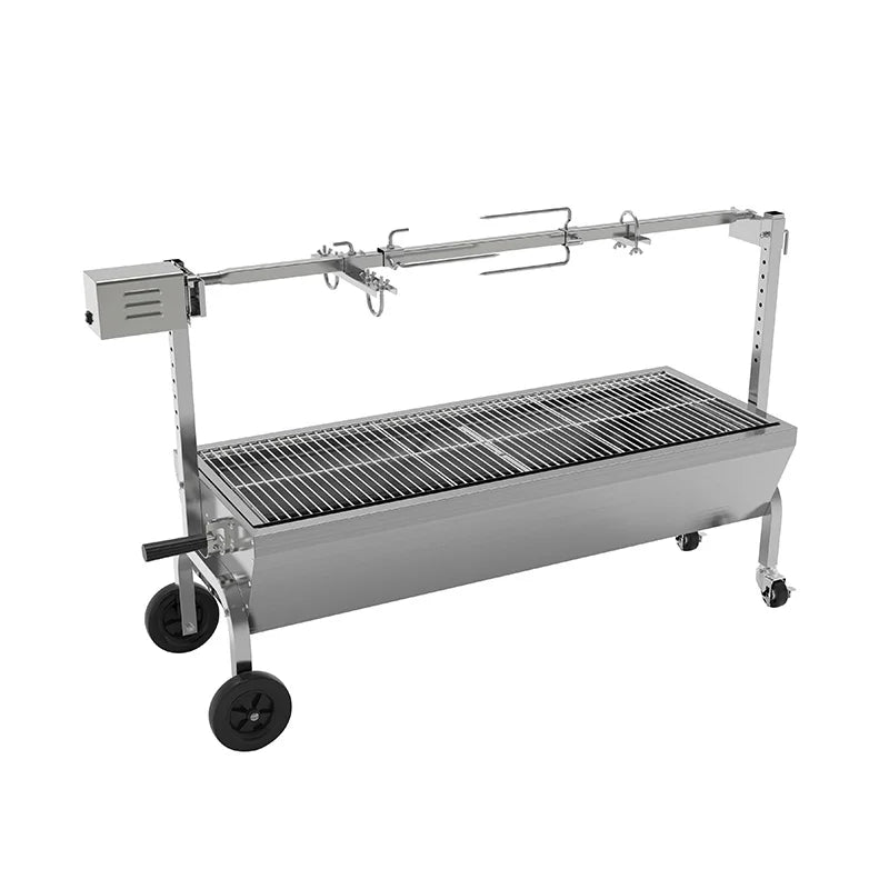 Outdoor Used Charcoal Grill Bbq Pig Lamb Spit Roast Roaster Rotisserie Grill