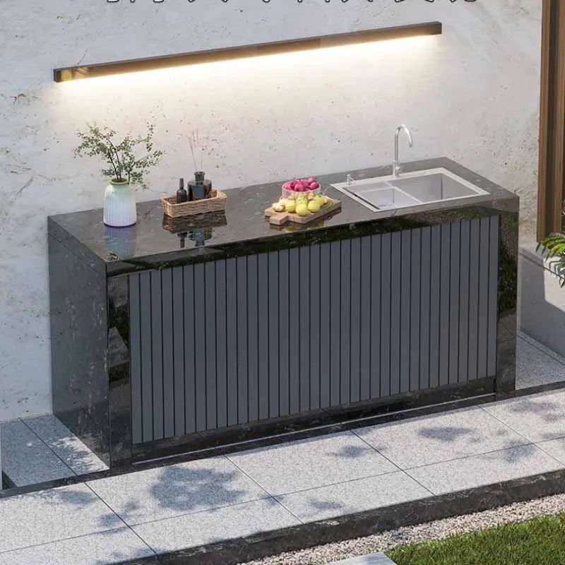 Outdoor courtyard barbecue table, outdoor courtyard carbon grill, villa home grill, stainless steel gas barbecue stove customiza