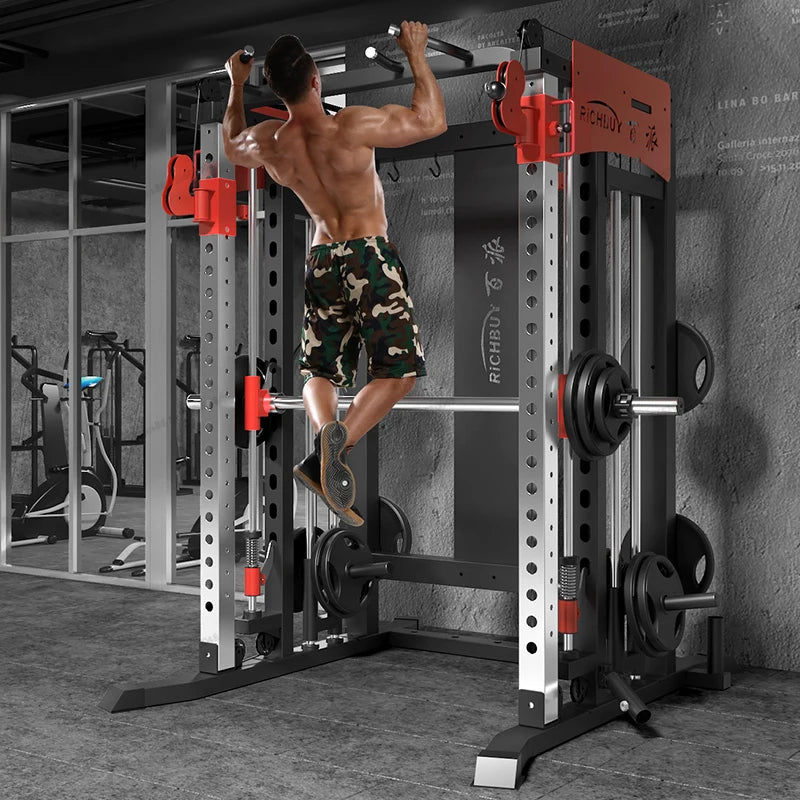 Outdoor fitness gantry, fitness home comprehensive trainer, fitness equipment, squat and push frame
