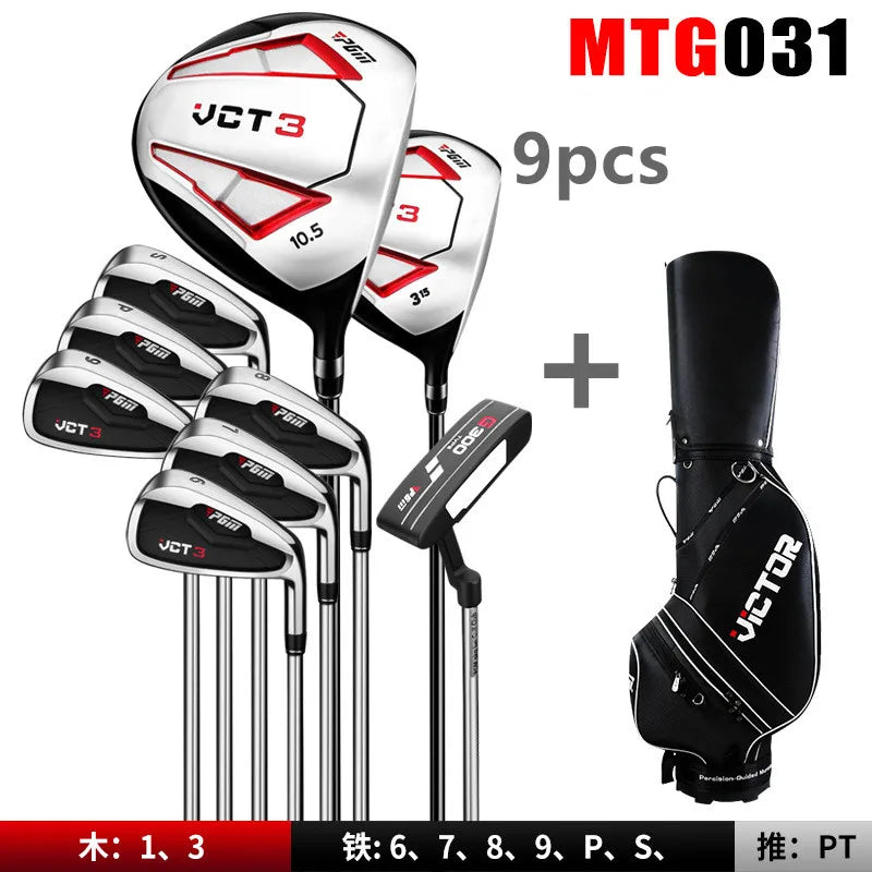 PGM Manufacturer Directly Supplies VCT3 Men's Golf Clubs Beginner's Complete Sets Of 12/9 Pcs With Bag Training Exercise Sports