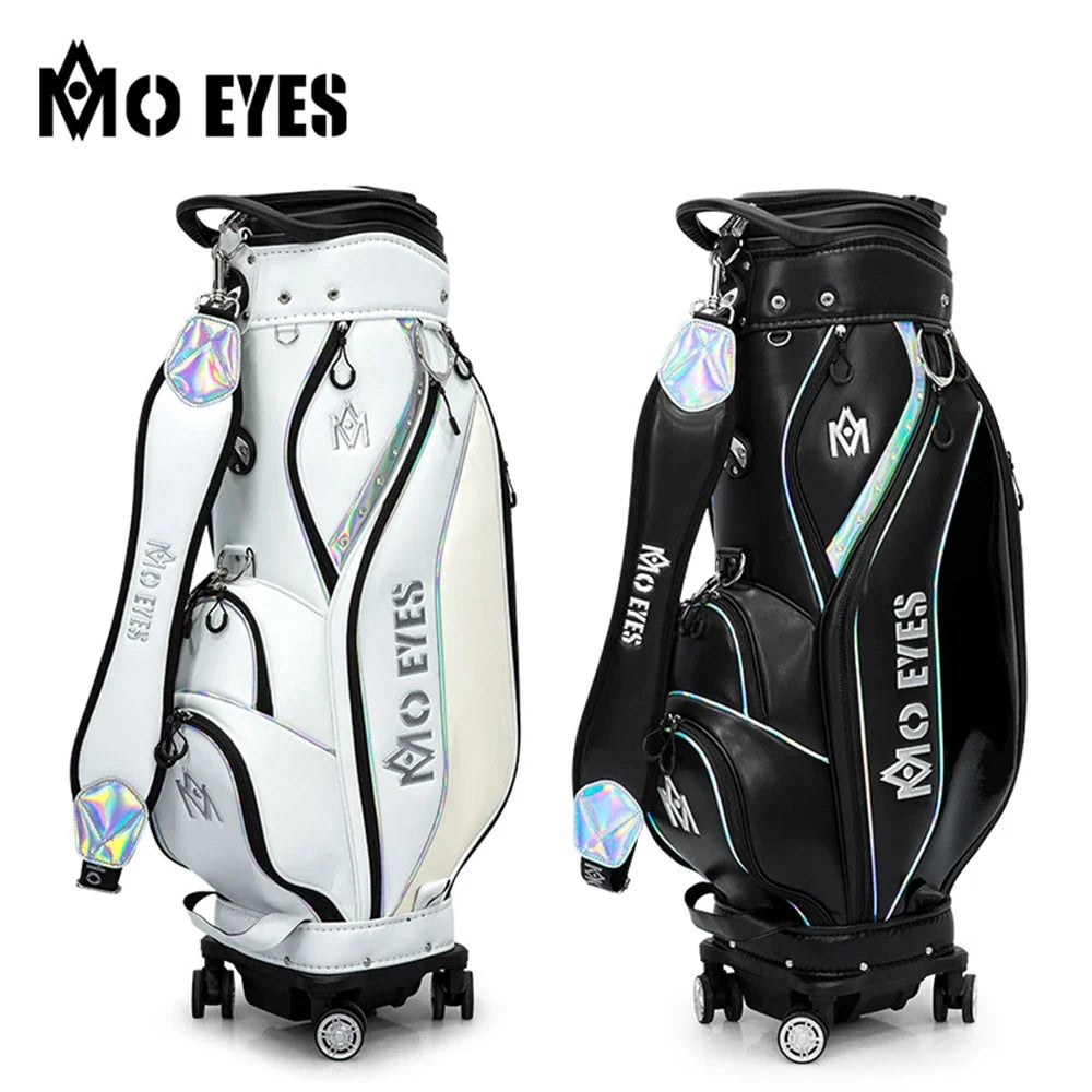 PGM Retractable Standard Bags,Four Wheel Flat Push Air Consignment Golf Bag,Women's Golf Telescopic Bags M22QB02