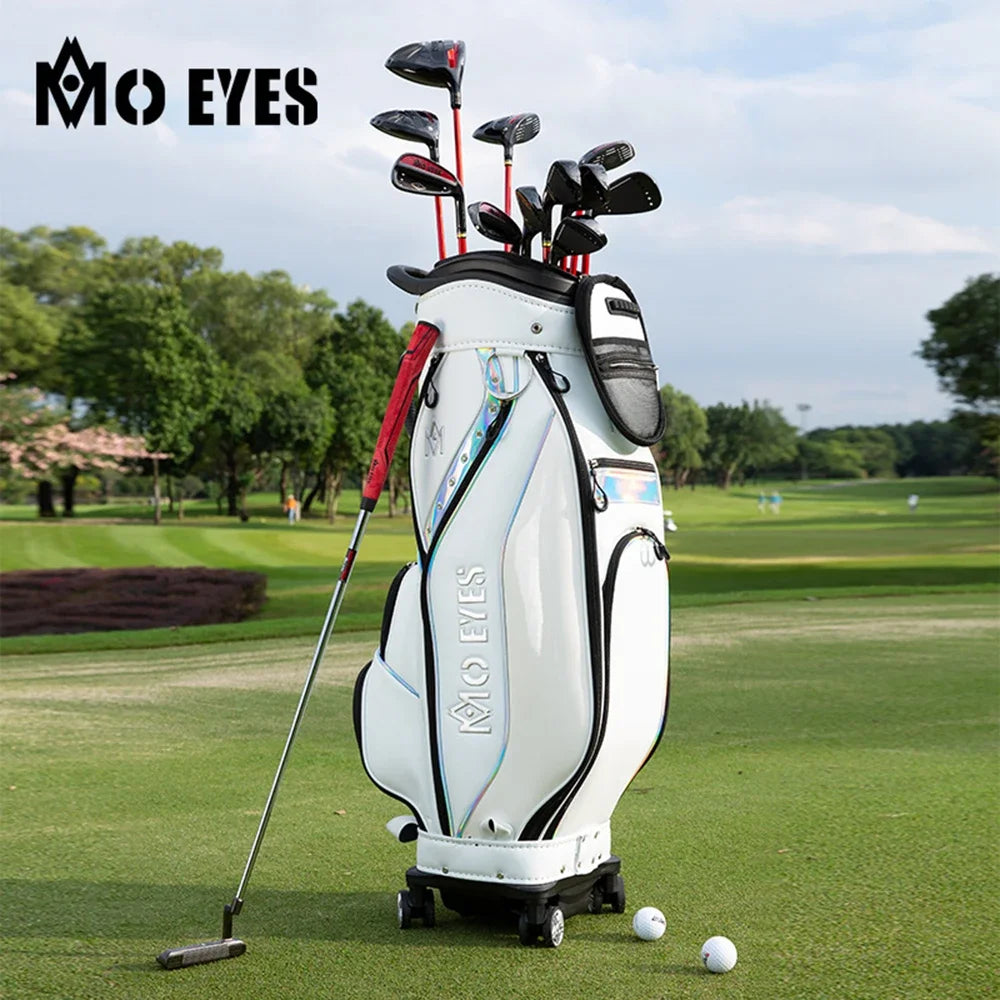 PGM Retractable Standard Bags,Four Wheel Flat Push Air Consignment Golf Bag,Women's Golf Telescopic Bags M22QB02