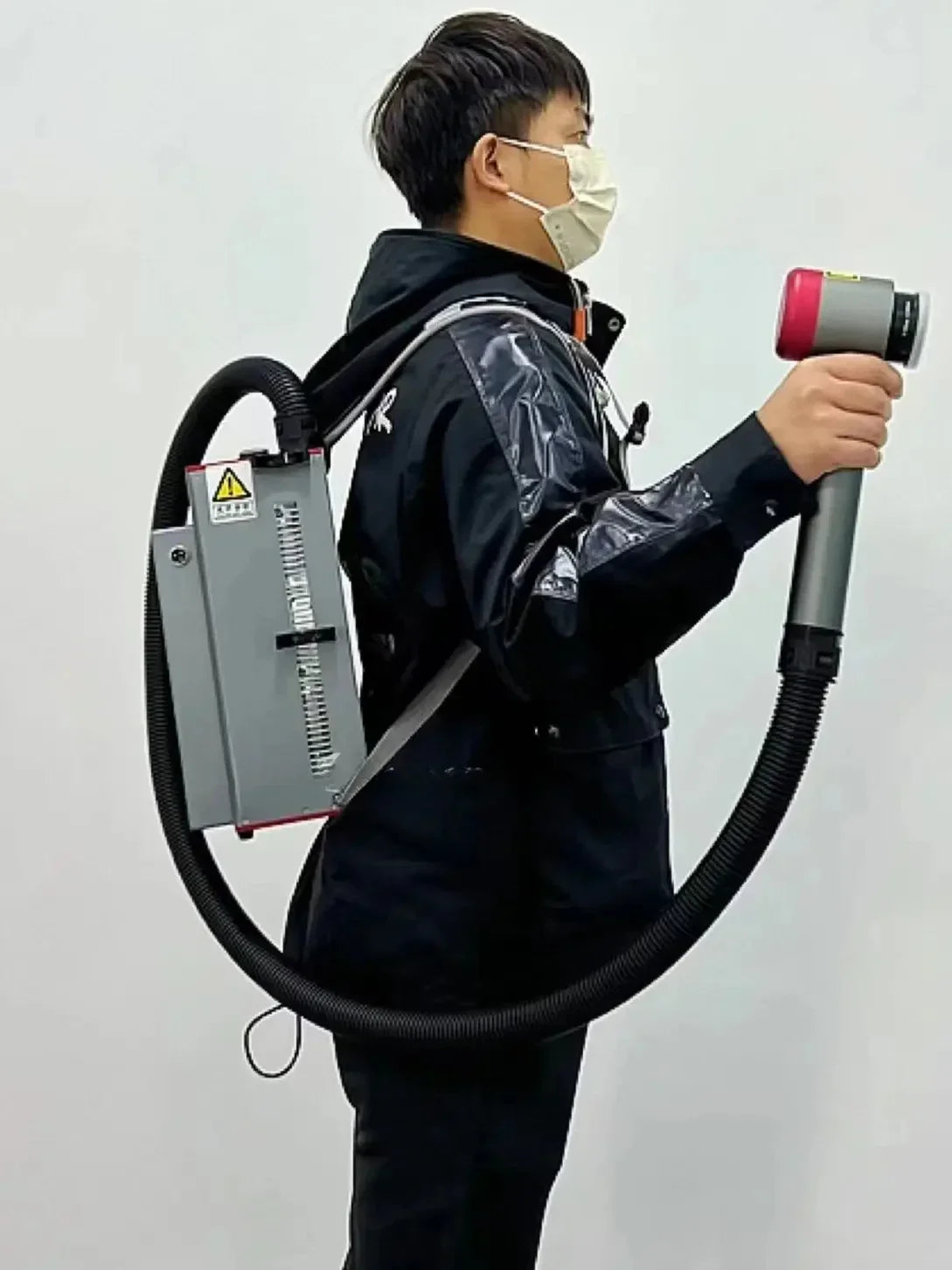 Per il nuovo Mdoel 100W zaino rimozione ruggine Pulse Lazer Cleaner metallo olio polvere rimozione vernice macchina per la