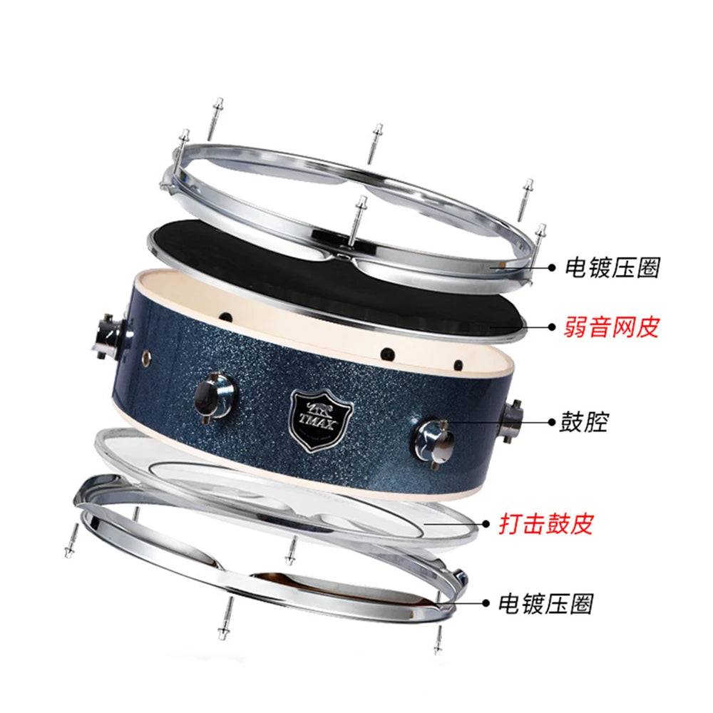 Electronic musical instruments Portable Drum Set, 5 Drums and 4Cymbals, Mute, Adult, Children, Double-sided Practice Test Double-sided Practice Test Jazz Drum