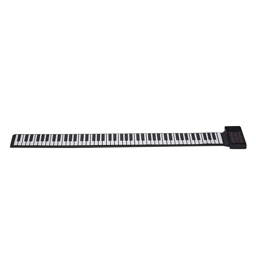 Portable Electric 88 Keys Roll Up Piano Multifunction Digital Piano Keyboard Built-in Speaker Rechargeable