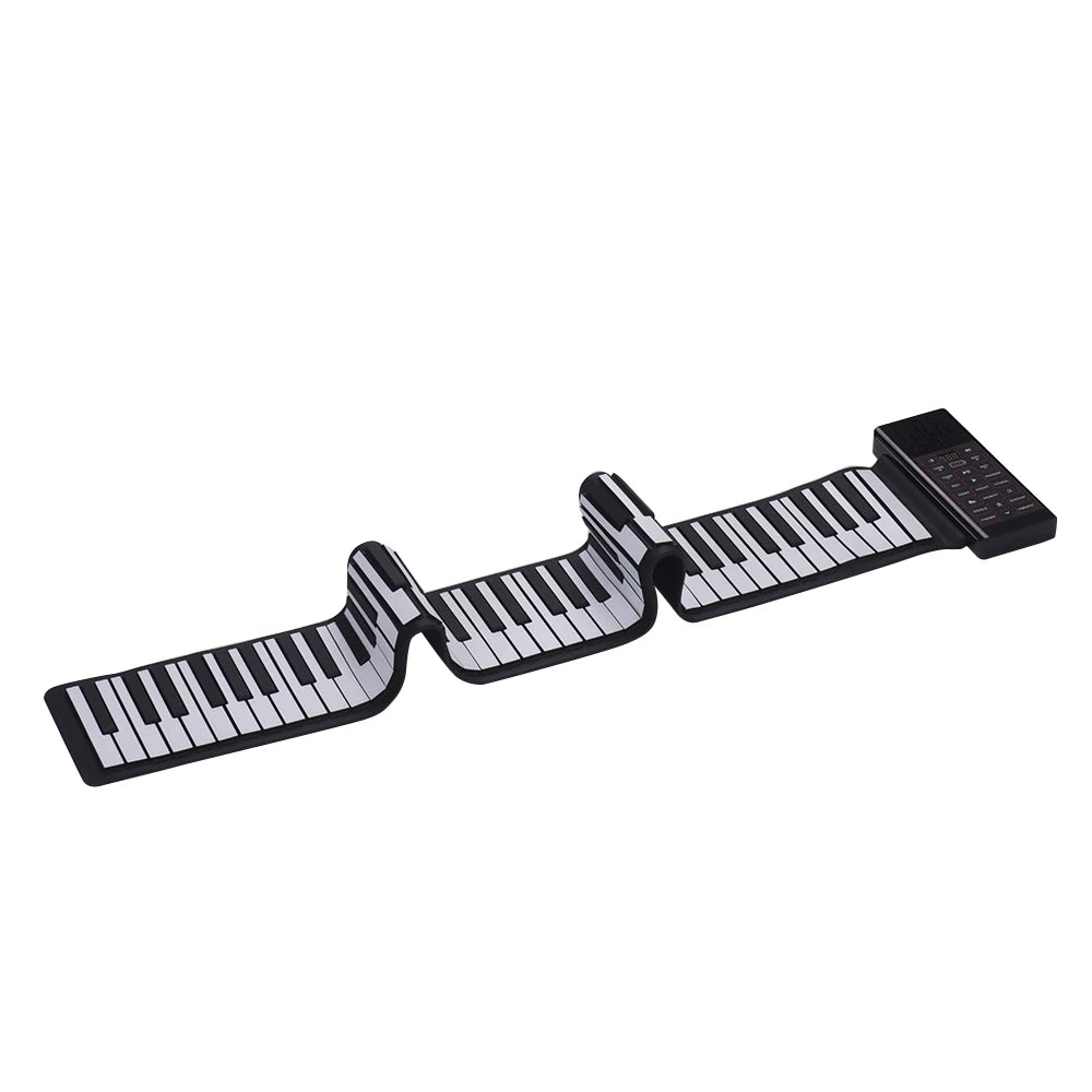 Portable Electric 88 Keys Roll Up Piano Multifunction Digital Piano Keyboard Built-in Speaker Rechargeable