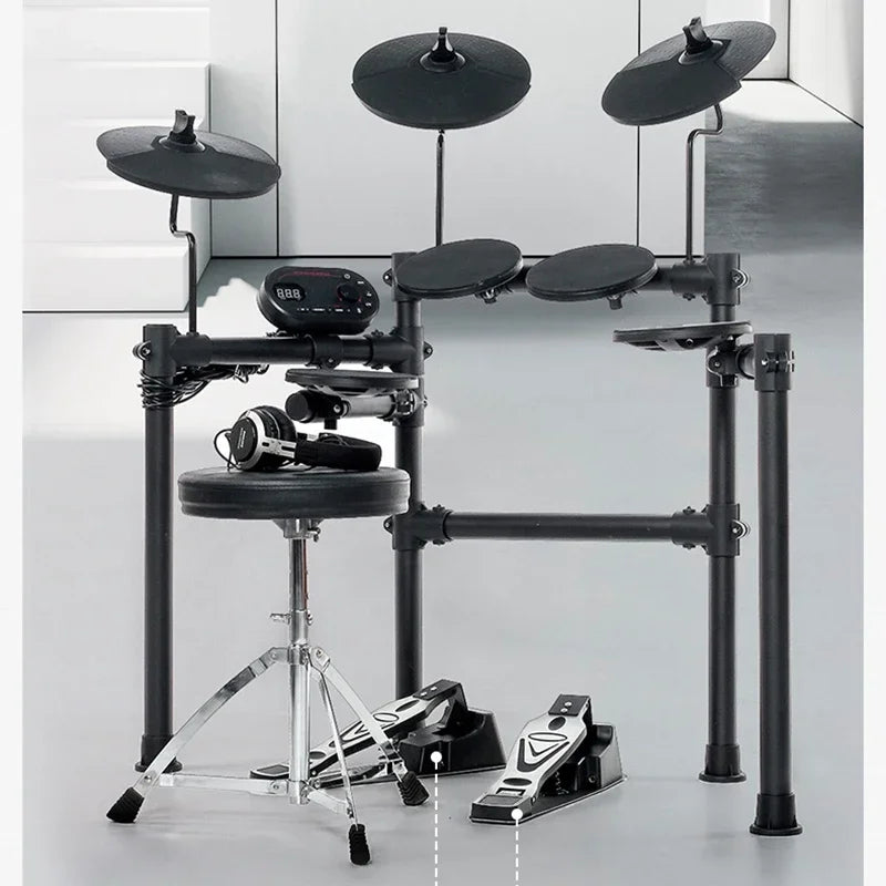 Electronic musical instruments Portable Jazz Electronic Drum Professional Percussion Electronic Drum Child Adult Bateria Eletronica Musical Instrument DF50DZG