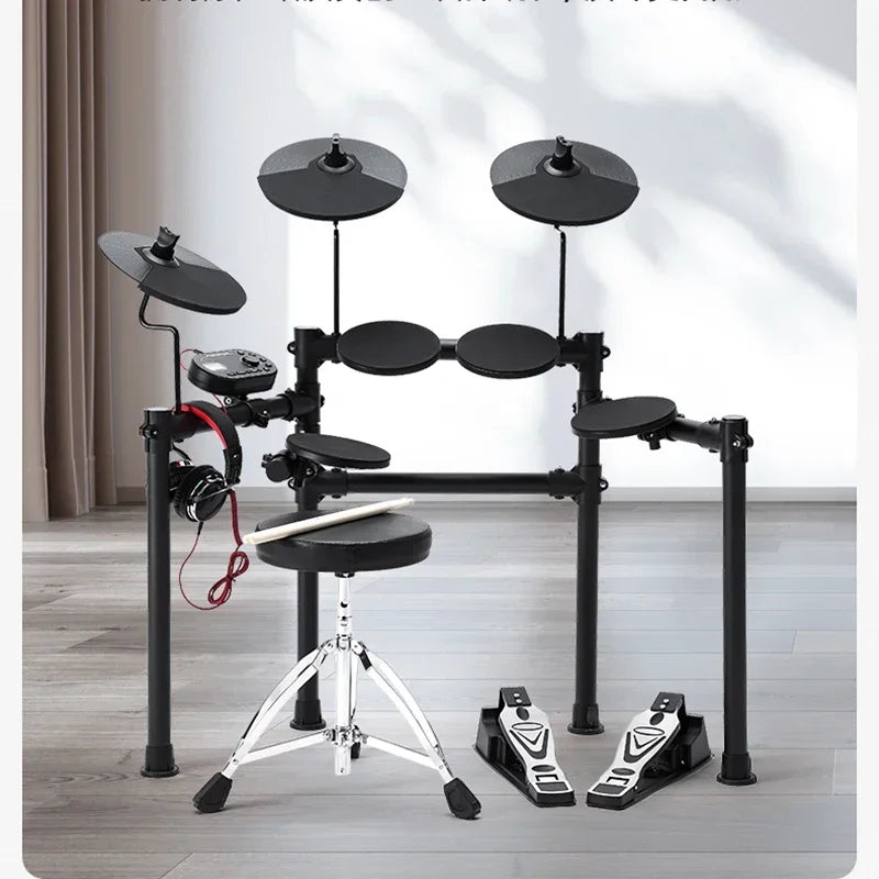 Electronic musical instruments Portable Jazz Electronic Drum Professional Percussion Electronic Drum Child Adult Bateria Eletronica Musical Instrument DF50DZG