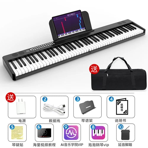 Portable Keyboard Piano Adults Electronic Professional Intelligent Piano Keyboard Miniature Teclado Piano Musical Instruments