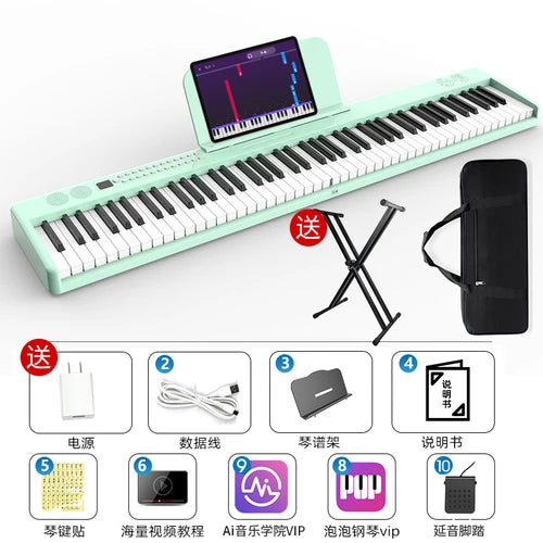 Portable Keyboard Piano Adults Electronic Professional Intelligent Piano Keyboard Miniature Teclado Piano Musical Instruments