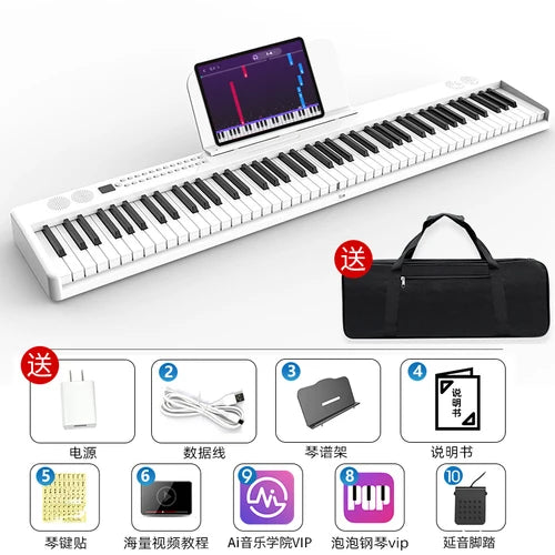 Portable Keyboard Piano Adults Electronic Professional Intelligent Piano Keyboard Miniature Teclado Piano Musical Instruments