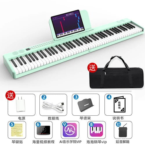 Portable Keyboard Piano Adults Electronic Professional Intelligent Piano Keyboard Miniature Teclado Piano Musical Instruments