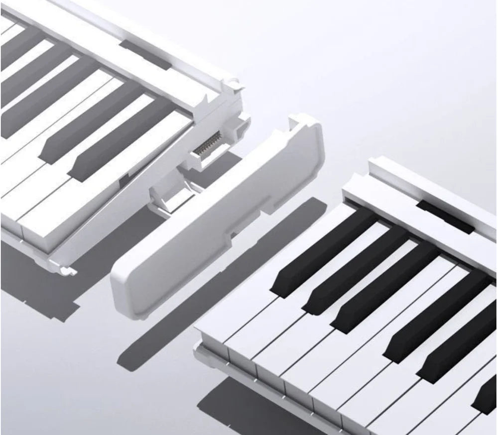 Portable hand-rolled 88-key stitching electric piano midi keyboard folding professional multi-function electronic organ for begi