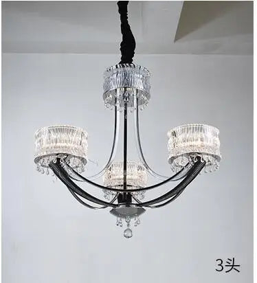 Post-modern light luxury chandelier personality creative Crystal light simple European atmosphere Crown Villa designer art lamps