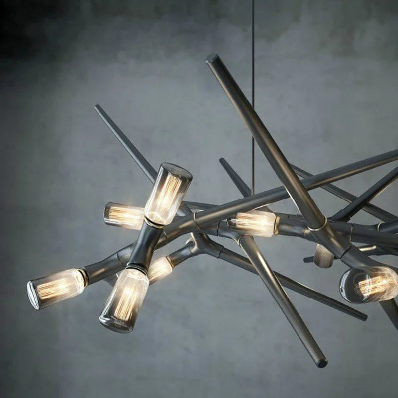 Postmodern Novelty LED Chandelier Lighting Luxury Dining Living Room Creative Long Hanging Lamp Restaurant Villa Lobby Fixtures