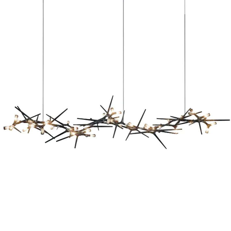 Postmodern Novelty LED Chandelier Lighting Luxury Dining Living Room Creative Long Hanging Lamp Restaurant Villa Lobby Fixtures