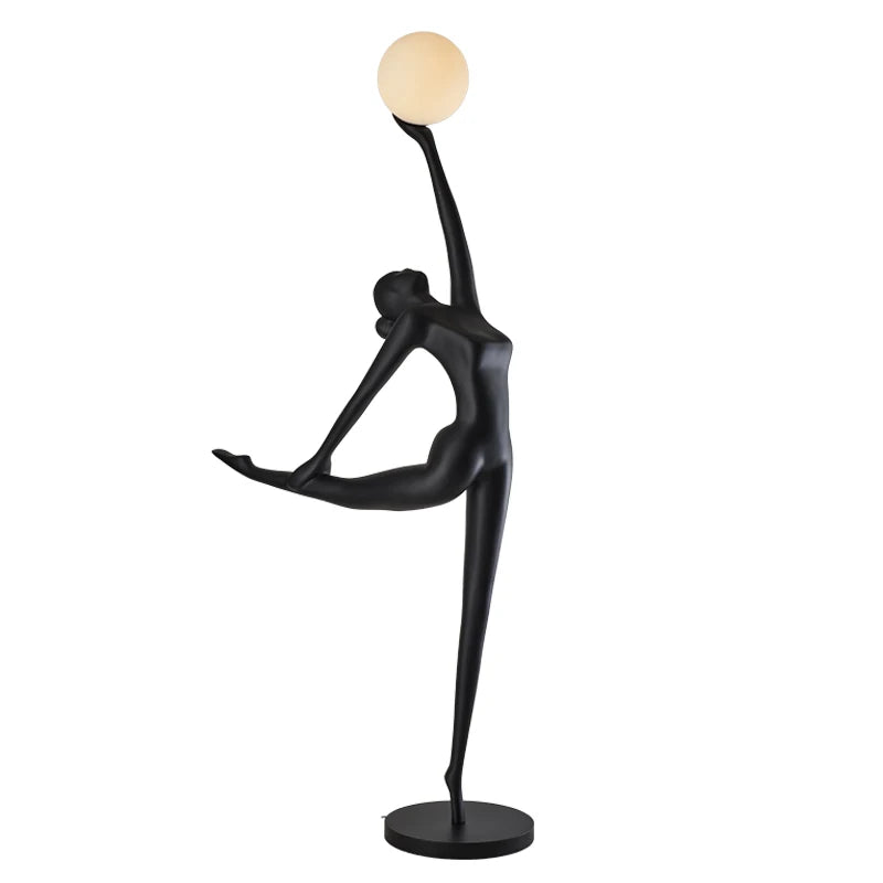 Postmodern creative humanoid art sculpture floor lamp club lobby hotel sales department light luxury large decoration