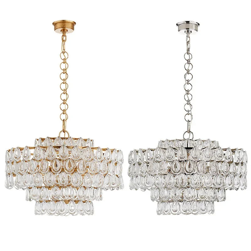 Postmodern light luxury crystal chandelier creative living room model room villa restaurant simple personality lamp