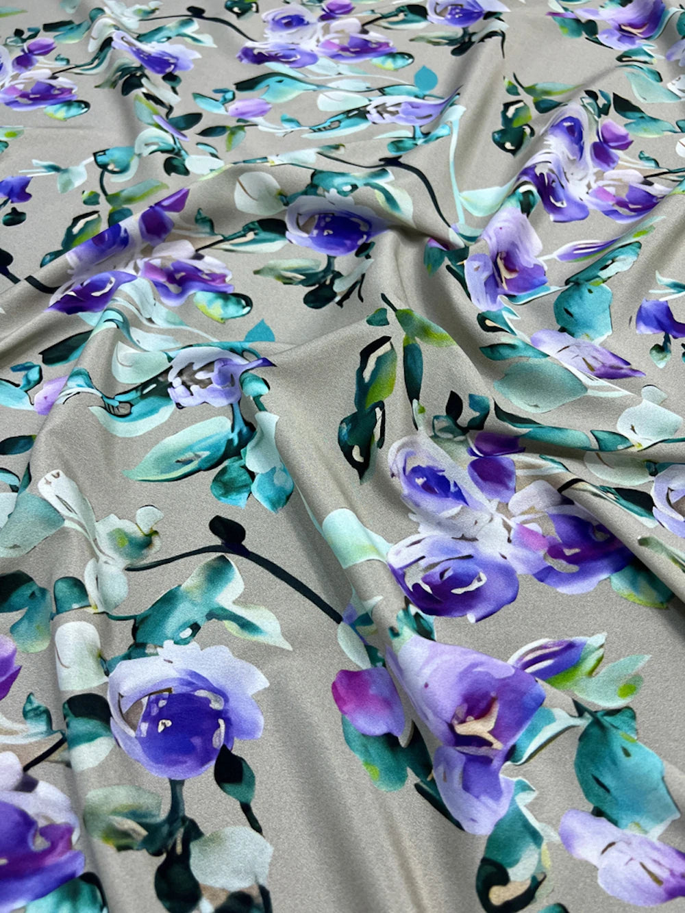 Printed Silk Stretch Crepe Fabric 18momme Width 140cm 100% Pure Silk Material For Shirt And Dresses Wholesale 2330