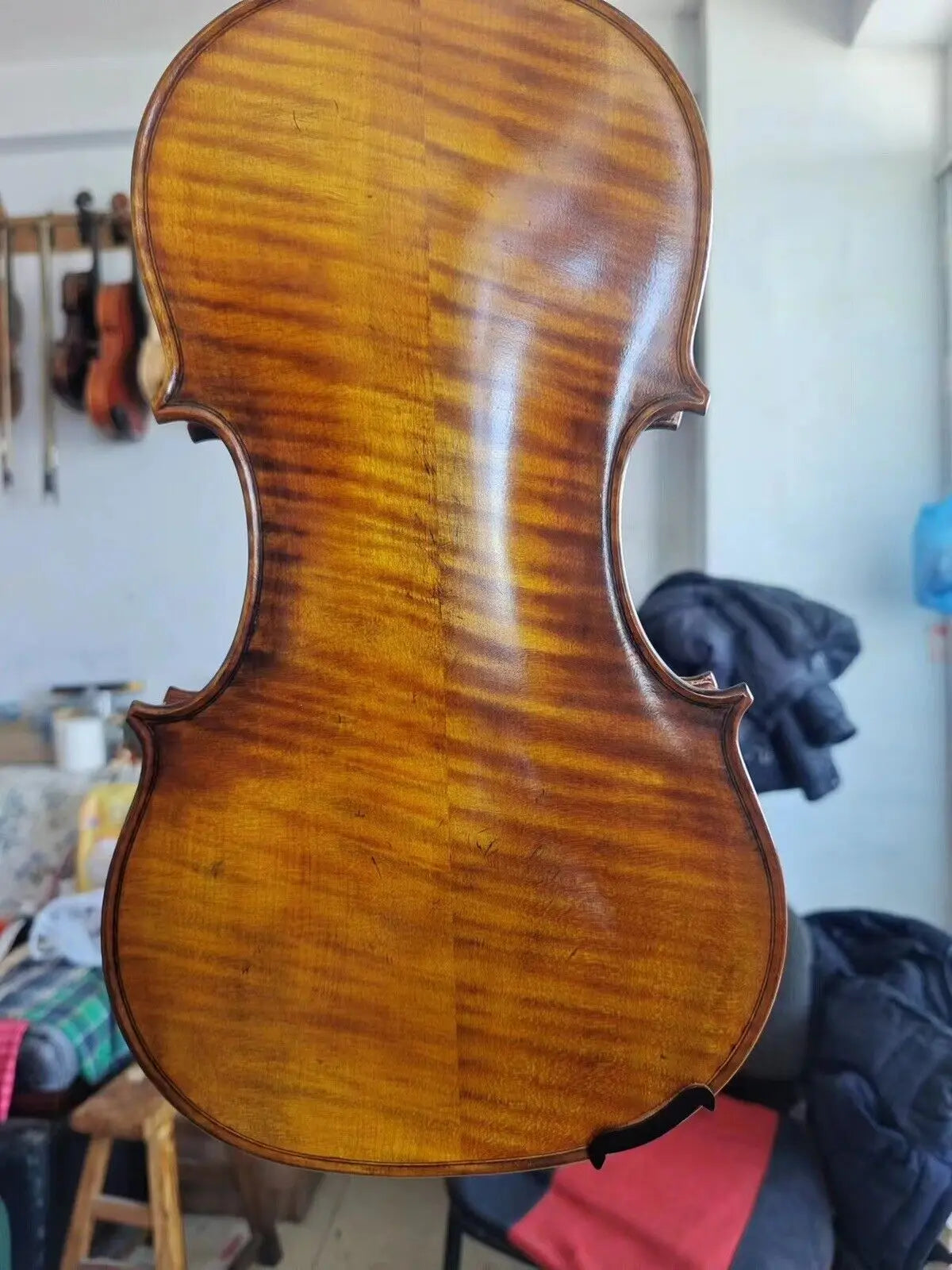 Professional 4/4 Violin Guarneri Model flamed maple back spruce top hand made