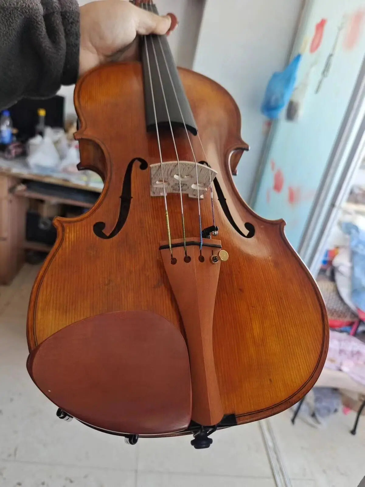 Professional 4/4 Violin Guarneri Model flamed maple back spruce top hand made