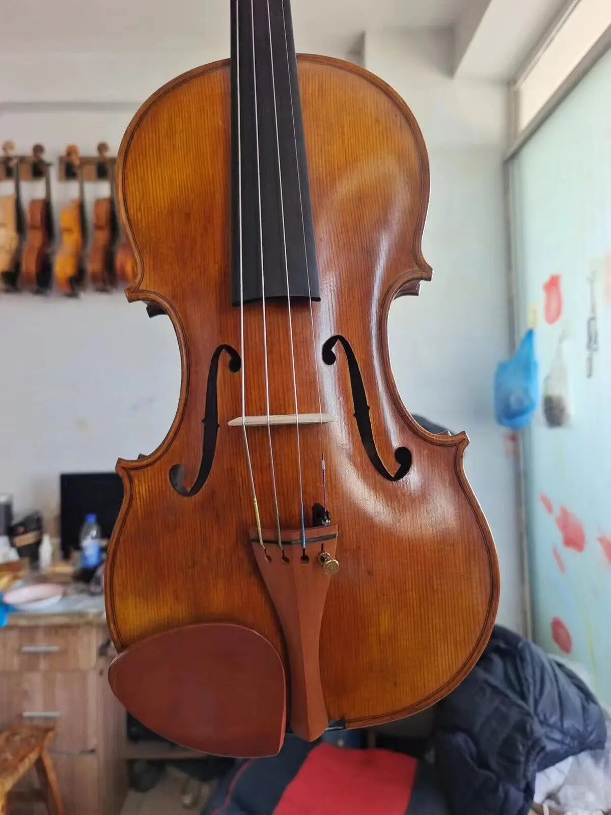 Professional 4/4 Violin Guarneri Model flamed maple back spruce top hand made