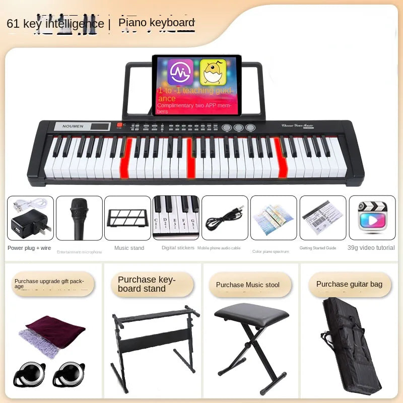 Professional 88 Keyboard Electronic Organ Portable Multifunction Adult Children Home Teclado Musical Music Keyboard AA50EO